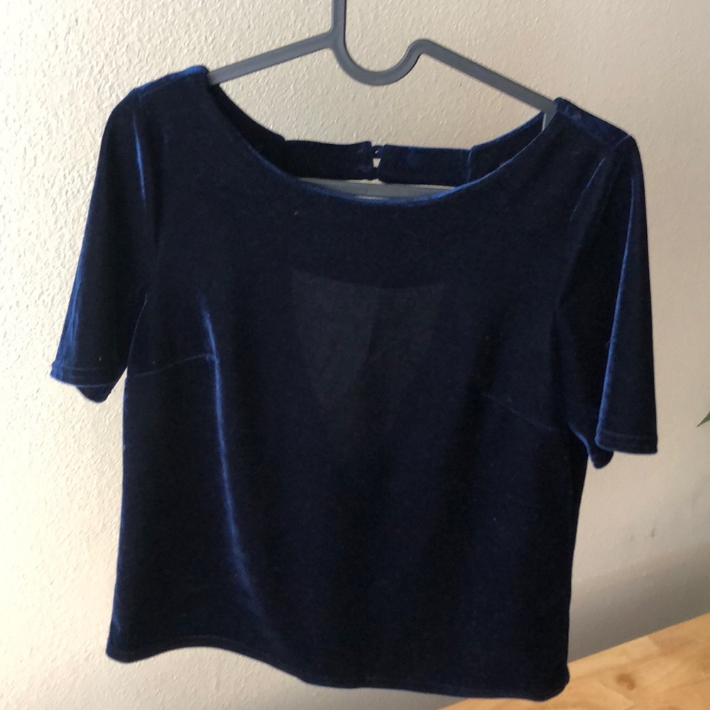 Royal blue blouse